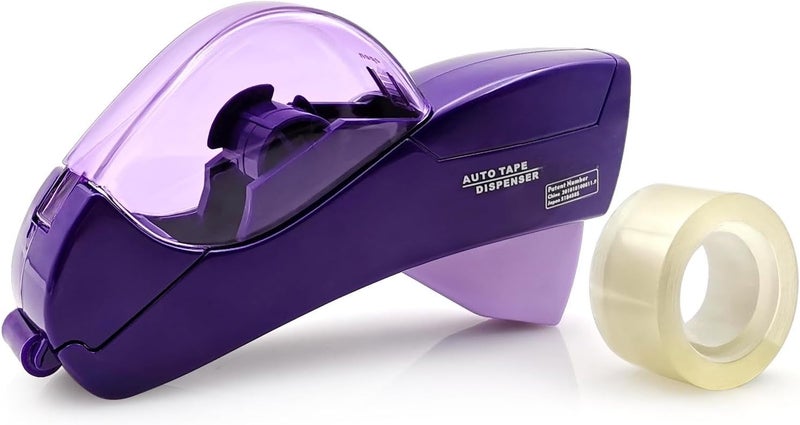 MFBJXC Automatic Tape Dispenser for Wrapping Gifts, Handheld Packaging Tape Dispenser Gun with Cutter, Dispensers for Adhesive Tapes-Purple - Image 1